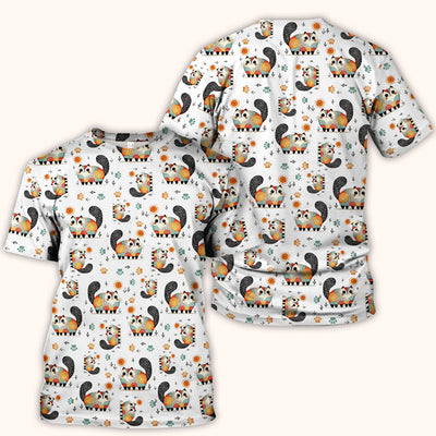 Playful Cat Illustration Nurse Scrub Top, Comfortable Scrubs for Nurses