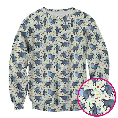 Playful Raccoon Trash Print Nurse Scrub Top, Comfortable Scrubs for Nurses