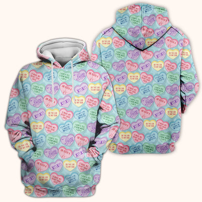 Medical Candy Heart Valentine Pattern Scrub Top, Fun Medical Pattern, Comfortable Scrubs for Nurses