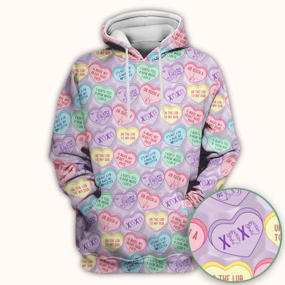 Medical Candy Heart Valentine Pattern Scrub Top, Fun Medical Pattern, Comfortable Scrubs for Nurses