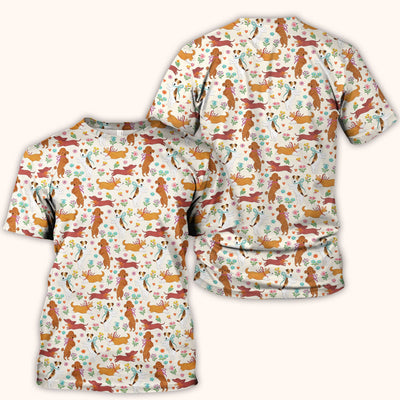 Cute Cartoon Dog Print Nurse Scrub Top, Comfortable Scrubs for Nurses
