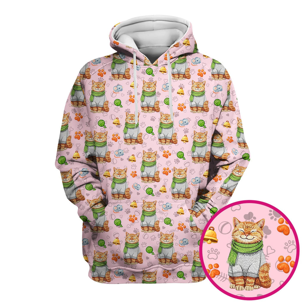 Adorable Cat Lover Nurse Scrub Top, Cute Cat Medical Pattern Shirt, Breathable Fabrics Nursing Uniform