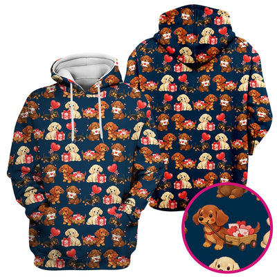Cute Dachshund Nurse Scrub Top For Nurses, Wiener Dog Pattern Nurse Shirt, Breathable Fabrics Nursing Uniform