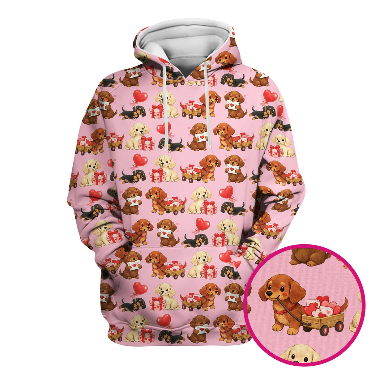 Cute Dachshund Nurse Scrub Top For Nurses, Wiener Dog Pattern Nurse Shirt, Breathable Fabrics Nursing Uniform