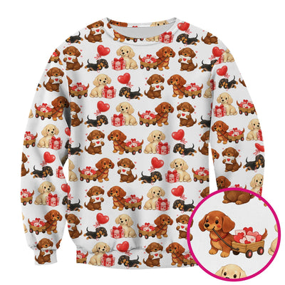 Cute Dachshund Nurse Scrub Top For Nurses, Wiener Dog Pattern Nurse Shirt, Breathable Fabrics Nursing Uniform