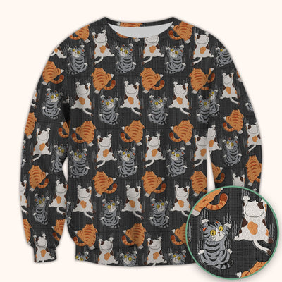 Cute Cat Pattern Nurse Scrub Top, Cats Medical Pattern Shirt, Breathable Fabrics Nursing Uniform