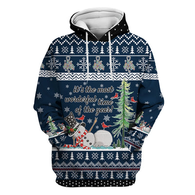 Snowman Christmas Scrub Top, Funny Holiday Nurse Shirt, It's The Most Wonderful Time Of The Year Uniform FOr Nursing