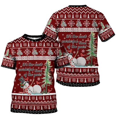 Snowman Christmas Scrub Top, Funny Holiday Nurse Shirt, It's The Most Wonderful Time Of The Year Uniform FOr Nursing