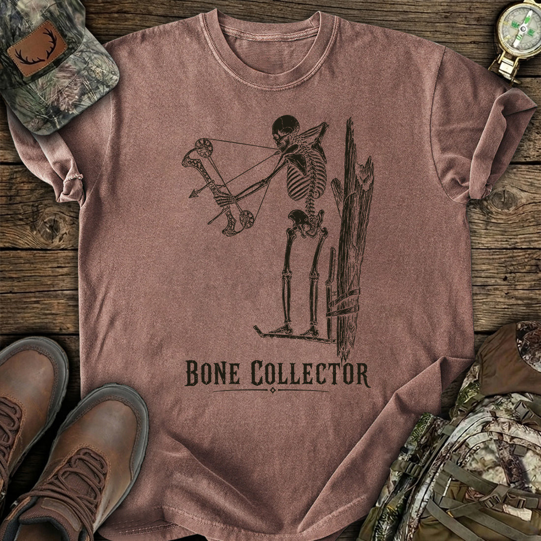 Bowhunter Skeleton T-Shirt