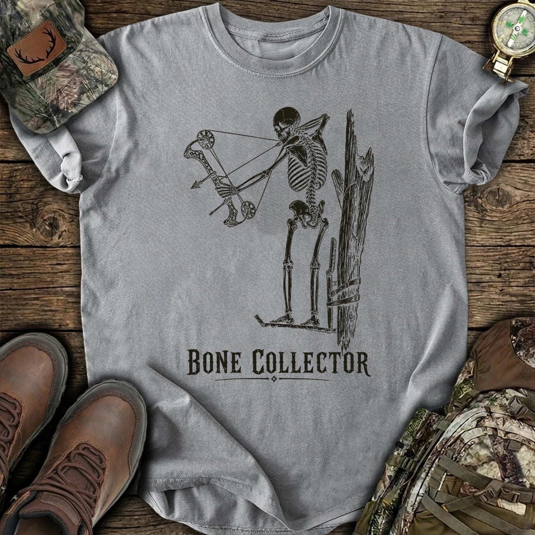 Bowhunter Skeleton T-Shirt