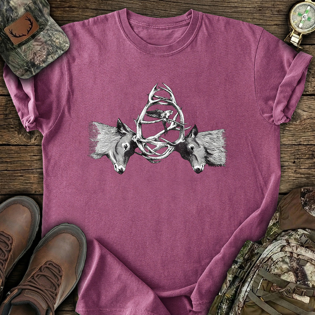 Deer Antler Buck T-Shirt