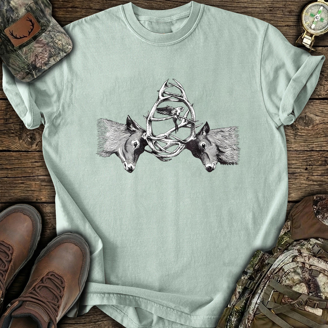 Deer Antler Buck T-Shirt