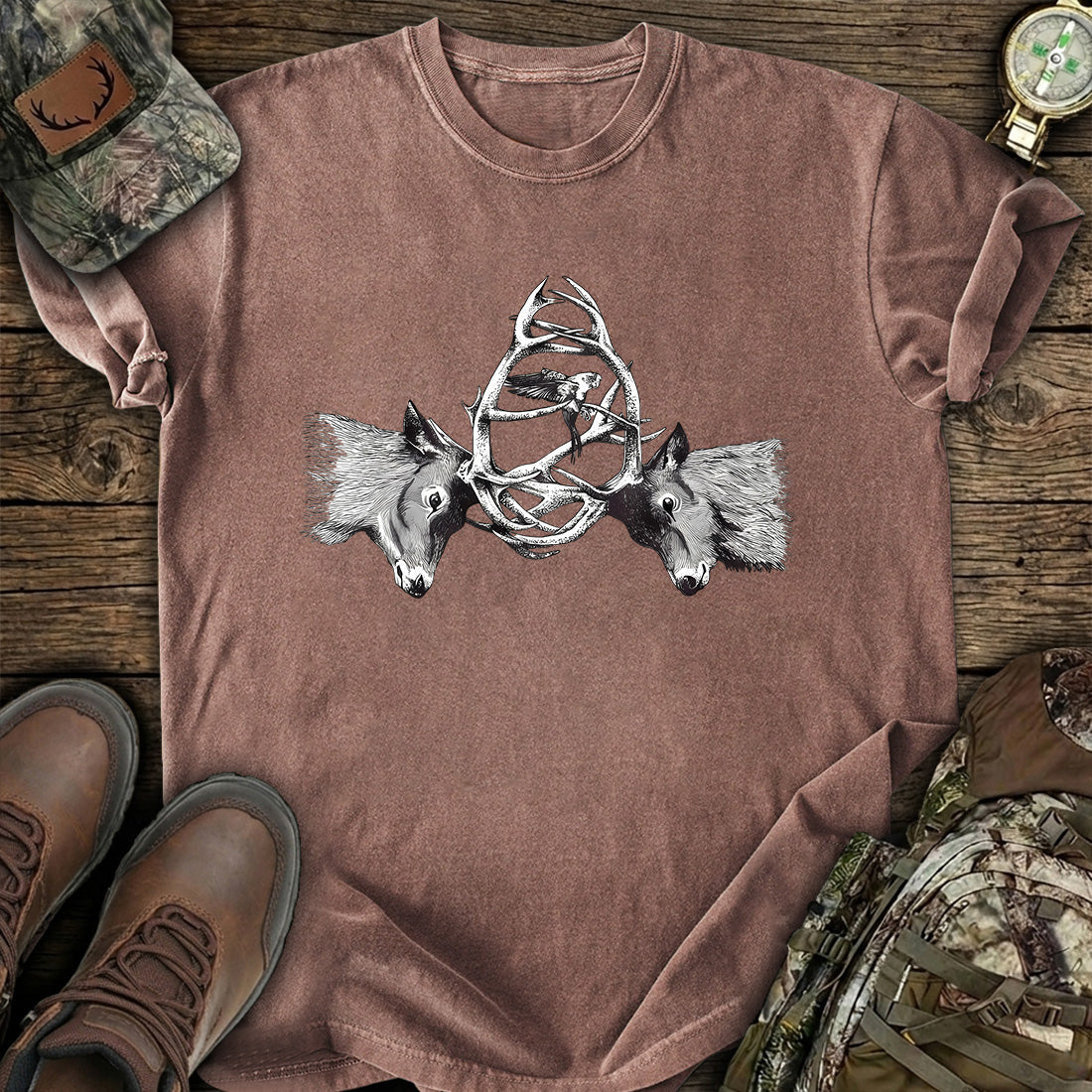 Deer Antler Buck T-Shirt