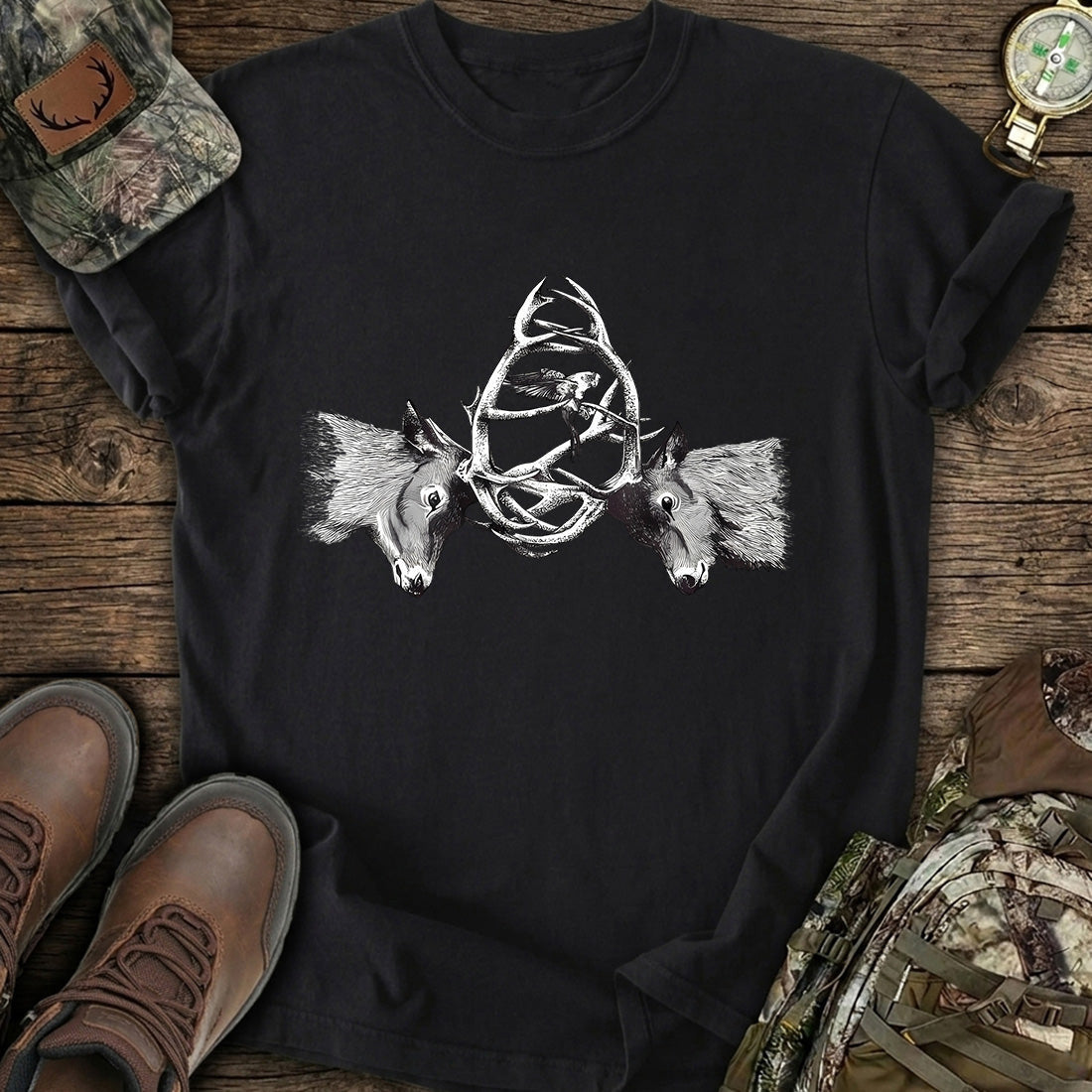 Deer Antler Buck T-Shirt