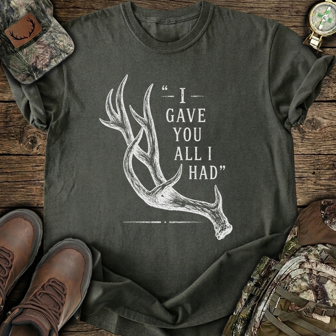 Deer Antler Hunter T-Shirt