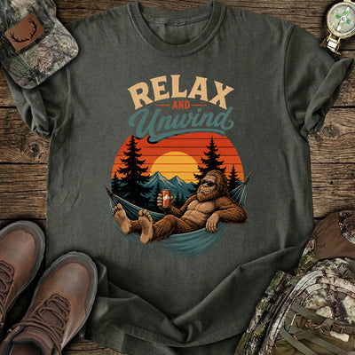 Funny Bigfoot Camping T-Shirt
