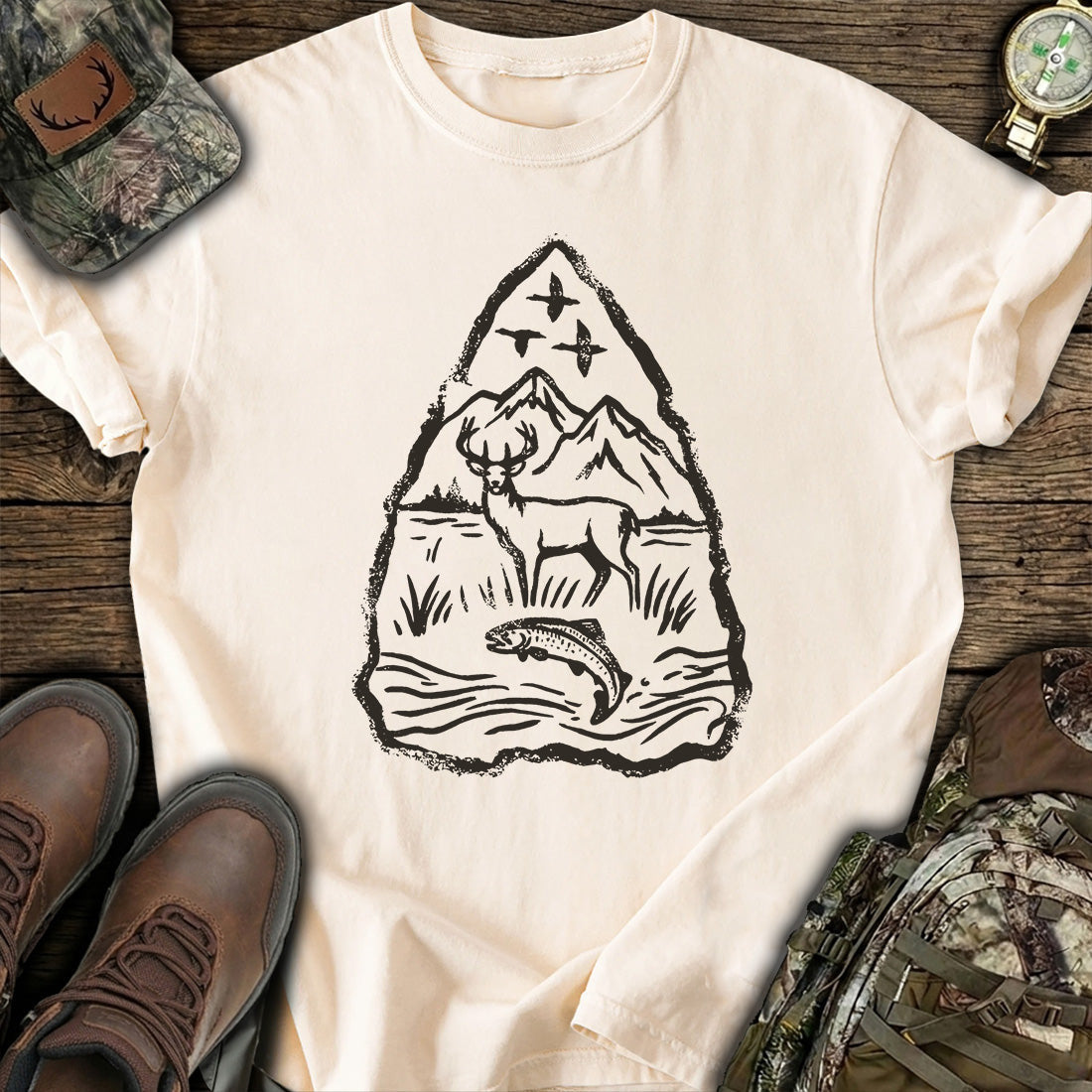 Deer Fishing T-Shirt
