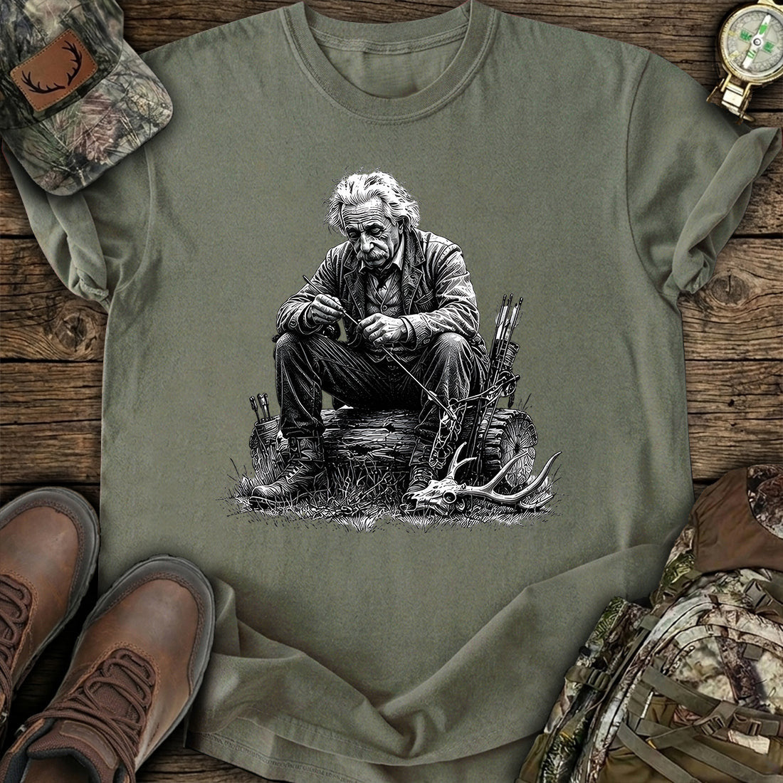Einstein Genius Hunt Theory T-Shirt
