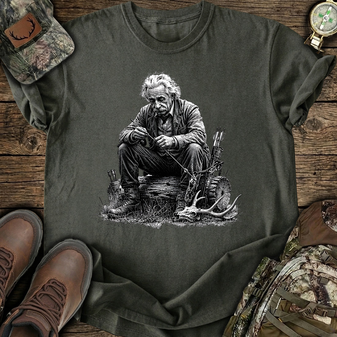 Einstein Genius Hunt Theory T-Shirt