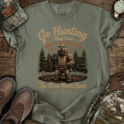 Bear Hunts Back Hunting T-Shirt