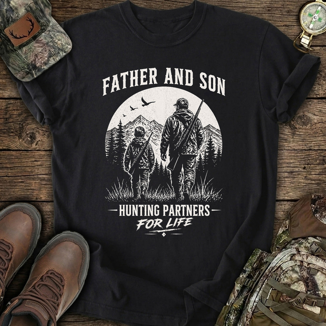 Father Son Hunting Partners T-Shirt