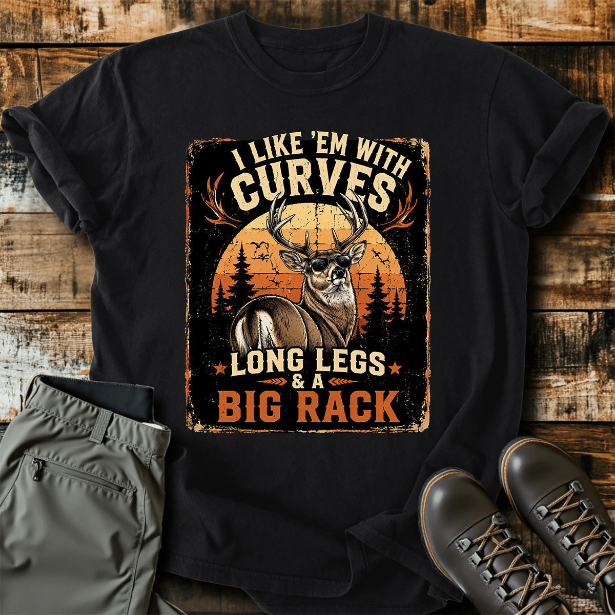 Big Rack Buck Hunting Joke T-Shirt