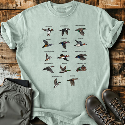 Duck Species Hunting Guide T-Shirt