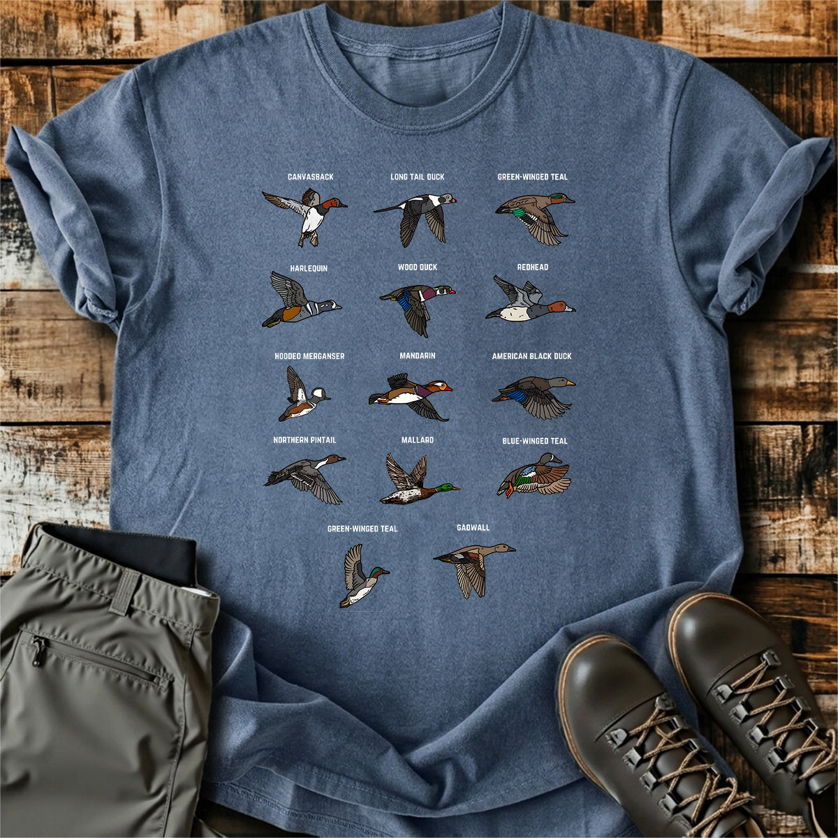 Duck Species Hunting Guide T-Shirt