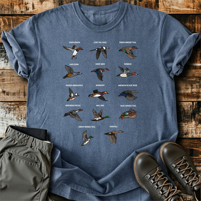 Duck Species Hunting Guide T-Shirt