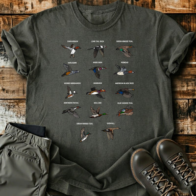 Duck Species Hunting Guide T-Shirt