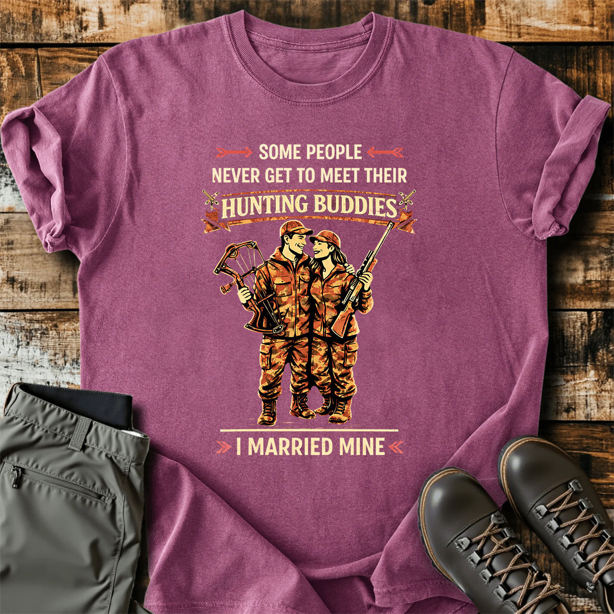Hunting Couple Funny T-Shirt