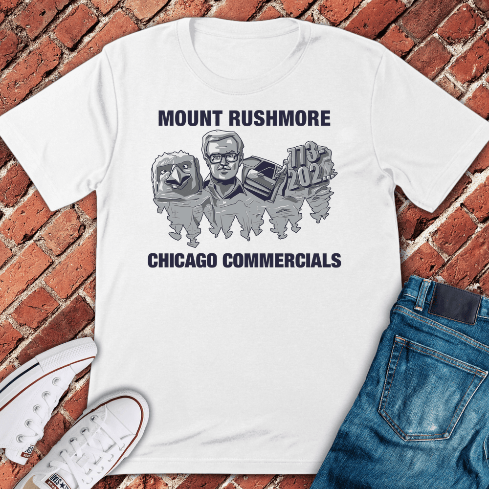 Chi Ad Rushmore T-Shirt - Graphic Tee - Gift for Chicago Lovers - Unisex