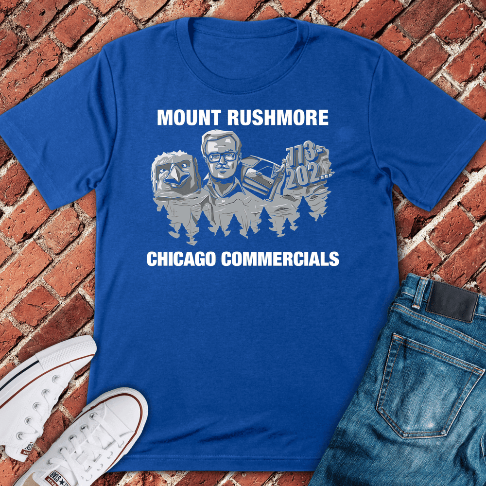 Chi Ad Rushmore T-Shirt - Graphic Tee - Gift for Chicago Lovers - Unisex