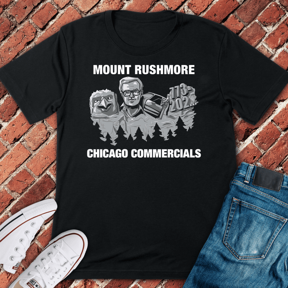 Chi Ad Rushmore T-Shirt - Graphic Tee - Gift for Chicago Lovers - Unisex