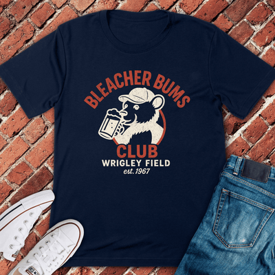 Bleacher Bums Club T-Shirt Gift For Chicago Lovers - Unisex Graphic Tee