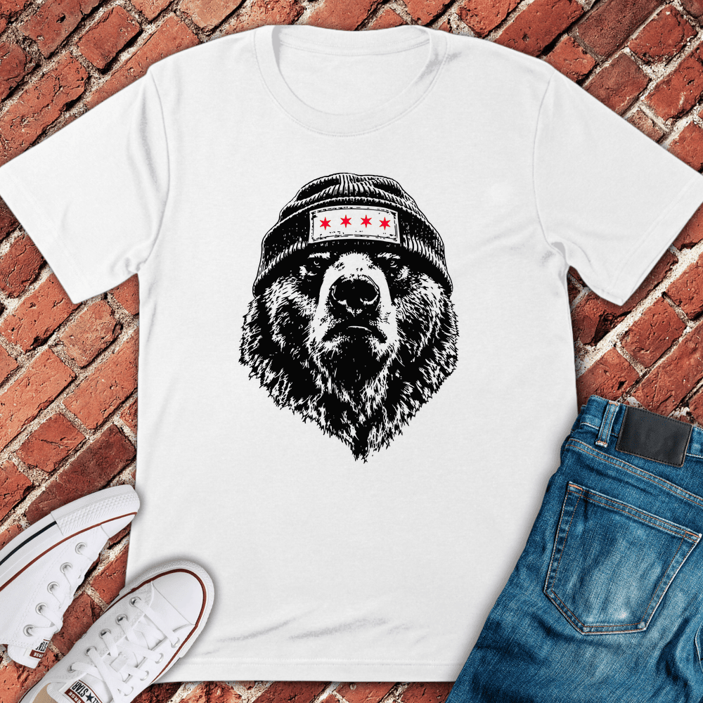 CHI Town Beanie T-Shirt Gift For Chicago Lovers - Unisex Graphic Tee