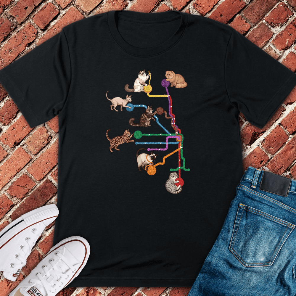 Yarn Cats T-Shirt Gift For Chicago Lovers - Unisex Graphic Tee