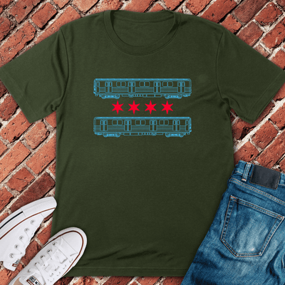 El Train Stars T-Shirt Gift For Chicago Lovers - Unisex Graphic Tee