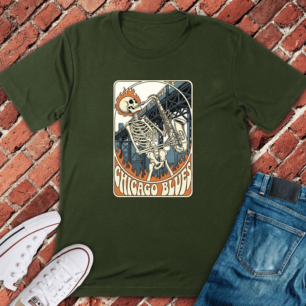 Chicago Blues T-Shirt Gift For Chicago Lovers - Unisex Graphic Tee