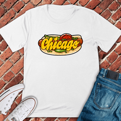 Chicago Dog Dreams T-Shirt Gift For Chicago Lovers - Unisex Graphic Tee
