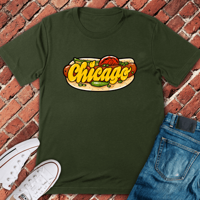 Chicago Dog Dreams T-Shirt Gift For Chicago Lovers - Unisex Graphic Tee