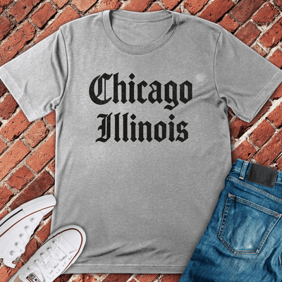 Chicago Script T-Shirt Gift For Chicago Lovers - Unisex Graphic Tee
