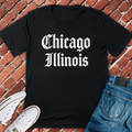 Chicago Script T-Shirt Gift For Chicago Lovers - Unisex Graphic Tee