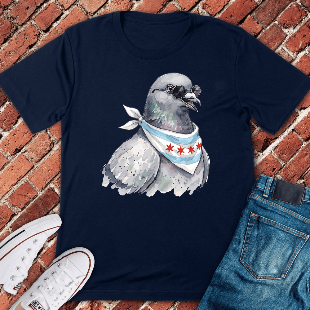 CHI Pigeon Drip T-Shirt Gift For Chicago Lovers - Unisex Graphic Tee
