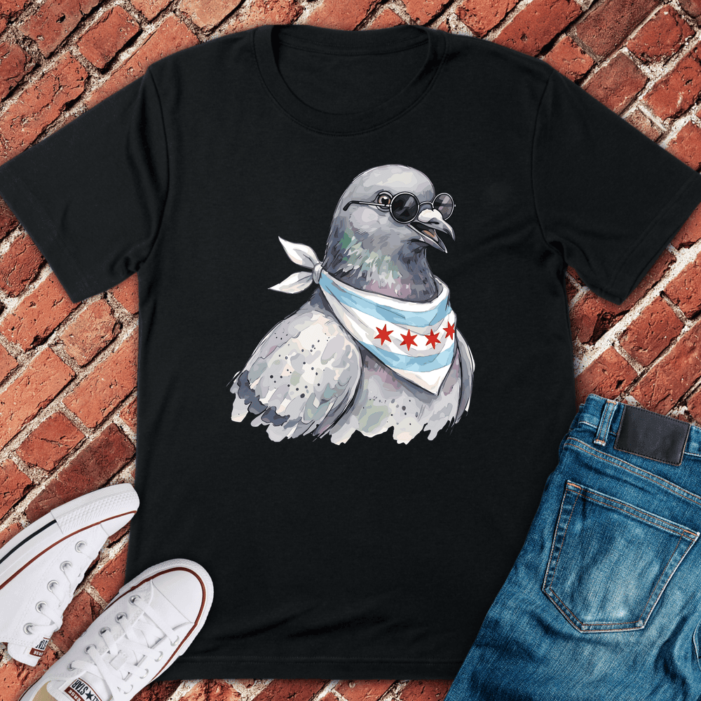 CHI Pigeon Drip T-Shirt Gift For Chicago Lovers - Unisex Graphic Tee