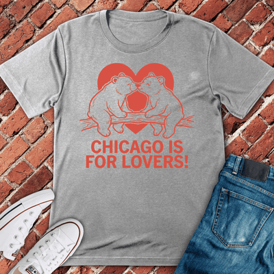Chicago Bear Love T-Shirt Gift For Chicago Lovers - Unisex Graphic Tee