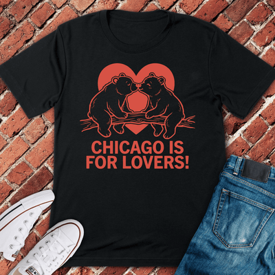 Chicago Bear Love T-Shirt Gift For Chicago Lovers - Unisex Graphic Tee