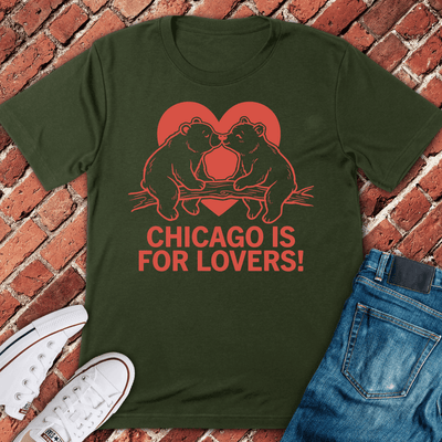 Chicago Bear Love T-Shirt Gift For Chicago Lovers - Unisex Graphic Tee