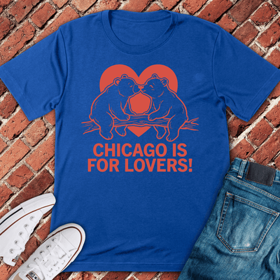 Chicago Bear Love T-Shirt Gift For Chicago Lovers - Unisex Graphic Tee