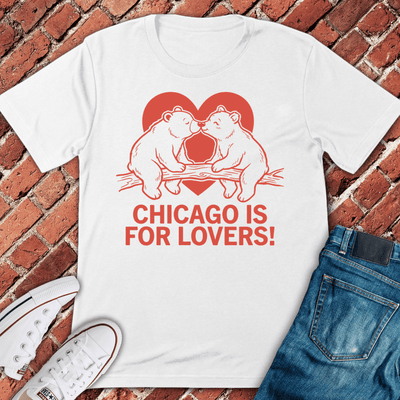 Chicago Bear Love T-Shirt Gift For Chicago Lovers - Unisex Graphic Tee